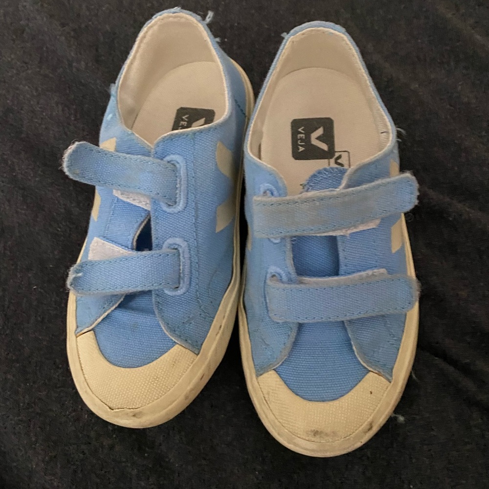Veja Kids Blue Canvas Sneakers